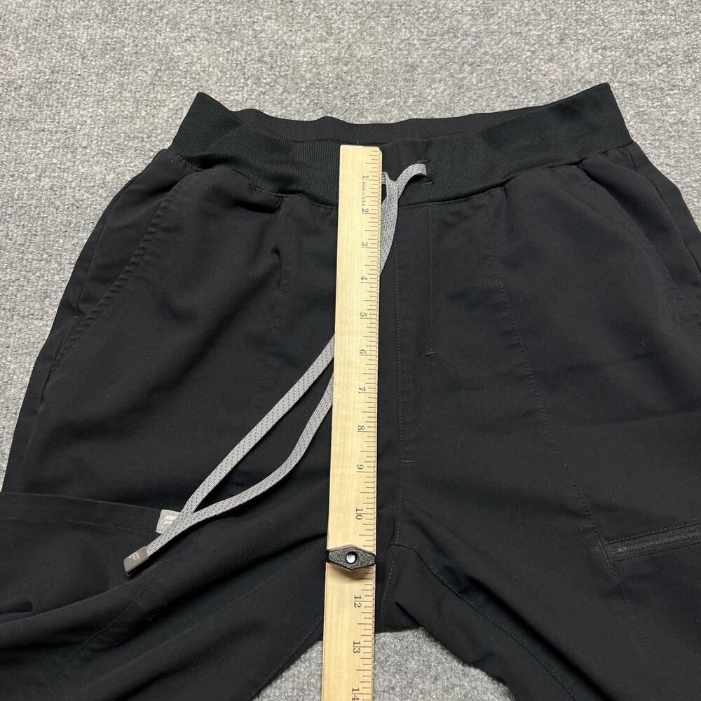 Fabletics Jogger Pants Women Small Black Woven Elastic Waist Zip Pocket Athletic - Picture 9 of 12
